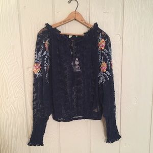 ✨ NWT Free People Lace Top